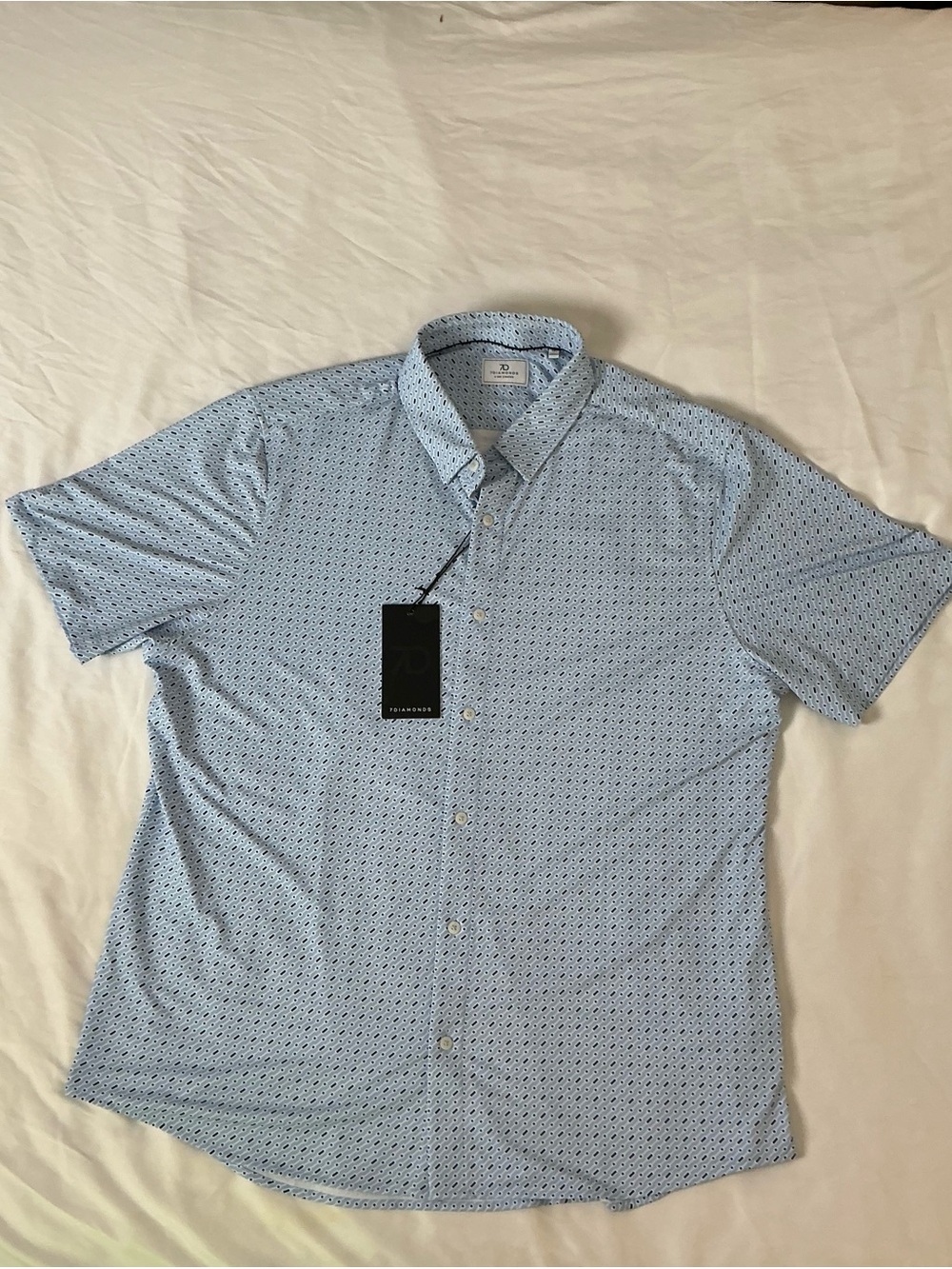 NWT 7 Diamonds Ridge Blue 4-Way Stretch Shirt XXL - Picture 1 of 9